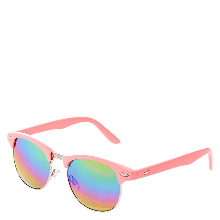 Claire/'s Girl/'s Pink Mirrored Aviator Sunglasses